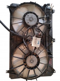 Lexus V8  double electric cooling fans. The radiator is not included.
PLEASE NOTE THAT THESE FANS ARE SOLD AS USED PARTS.